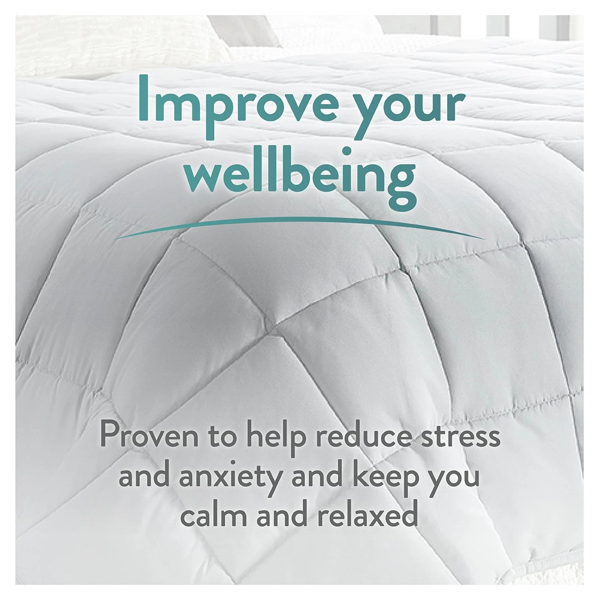 Slumberdown Wellbeing Weighted Adults Blanket - 7kg 4 Slumberdown Wellbeing Weighted Adults Blanket - 7kg - Image 4