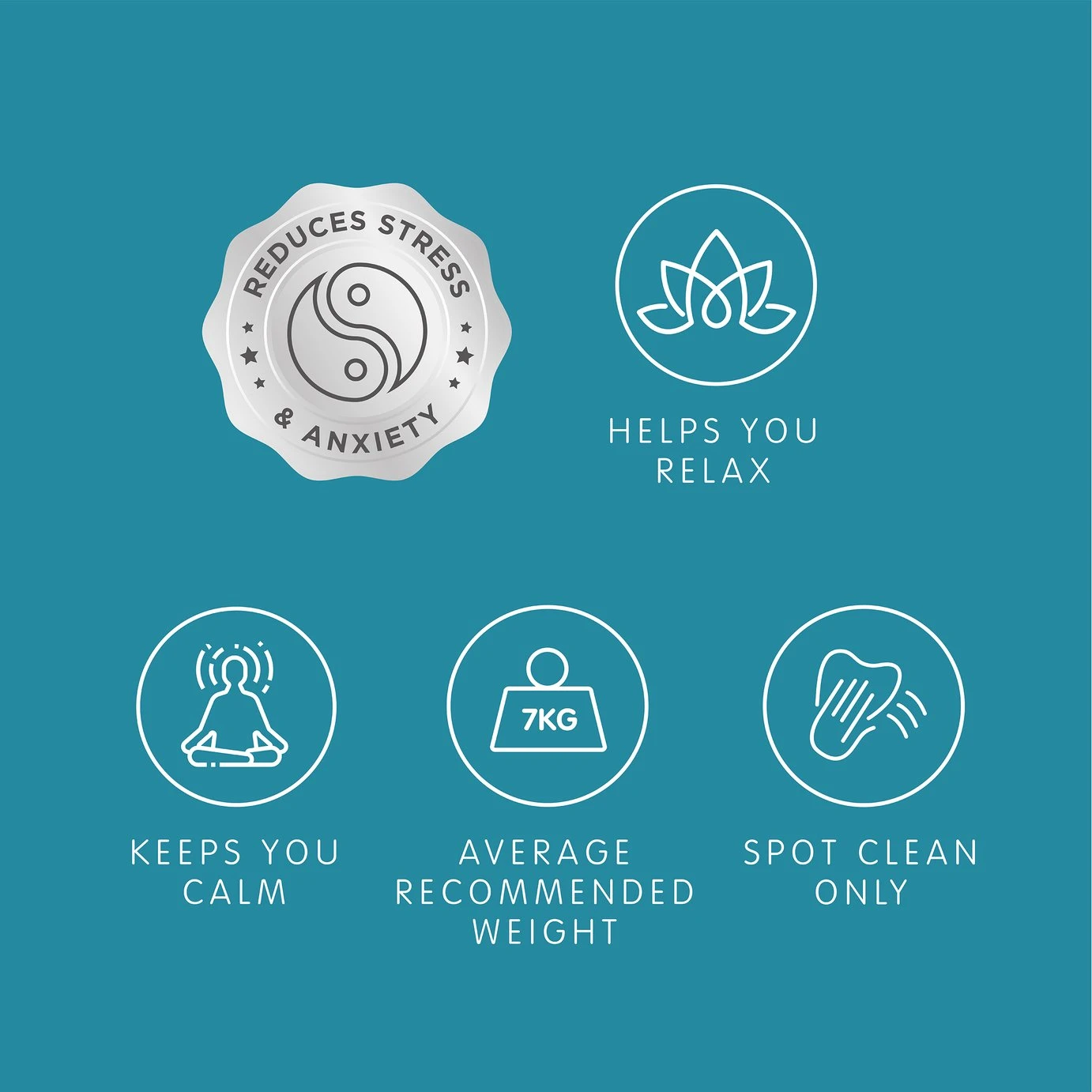 Slumberdown Wellbeing Weighted Adults Blanket - 7kg 10 Slumberdown Wellbeing Weighted Adults Blanket - 7kg - Image 10