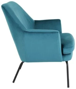 Habitat Celine Velvet Accent Chair - Teal -Home Furnishing Store 8954732 R Z002A