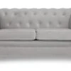 Habitat Chesterfield Velvet 2 Seater Sofa - Light Grey