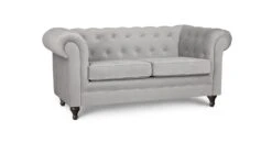 Habitat Chesterfield Velvet 2 Seater Sofa - Light Grey 14 Habitat Chesterfield Velvet 2 Seater Sofa - Light Grey -Home Furnishing Store 8954914 R Z002A