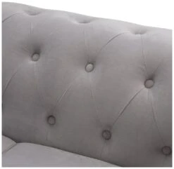 Habitat Chesterfield Velvet 2 Seater Sofa - Light Grey 17 Habitat Chesterfield Velvet 2 Seater Sofa - Light Grey -Home Furnishing Store 8954914 R Z005A
