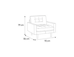 Habitat Fenner Velvet Fabric Armchair - Orange -Home Furnishing Store 8962982 R E020