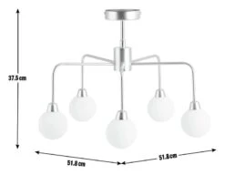 Habitat Boyd Flush Ceiling Light - Brass -Home Furnishing Store 8982687 R E001