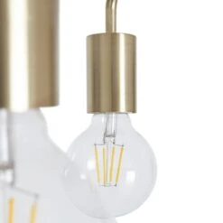 Habitat Rayner Steel 3 Light LED Flush Ceiling Light - Brass -Home Furnishing Store 9048946 R Z002A