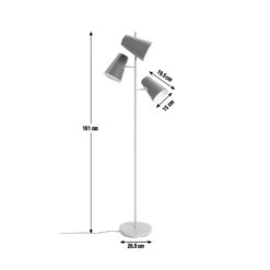 Habitat 3 Light Floor Lamp 17 Habitat 3 Light Floor Lamp -Home Furnishing Store 9168187 R Z001E