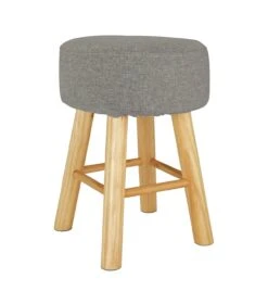 Habitat Sophie Small Fabric Stool - Light Grey 7 Habitat Sophie Small Fabric Stool - Light Grey -Home Furnishing Store 9180873 R Z002A