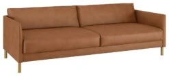 Habitat Hyde 3 Seater Leather Sofa Bed - Tan -Home Furnishing Store 9185005 R Z009A
