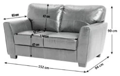 Habitat Milford Leather 2 Seater Sofa - Tan 12 Habitat Milford Leather 2 Seater Sofa - Tan -Home Furnishing Store 9185926 R E001