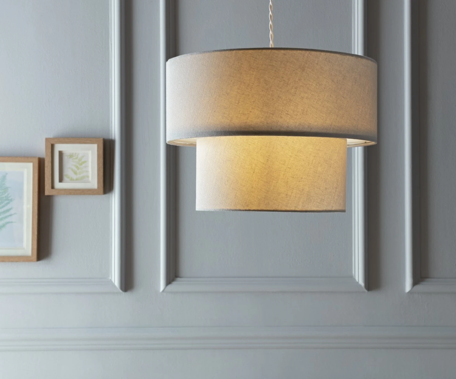 Habitat 2 Tier Linen Mix Shade - Grey 4 Habitat 2 Tier Linen Mix Shade - Grey - Image 4