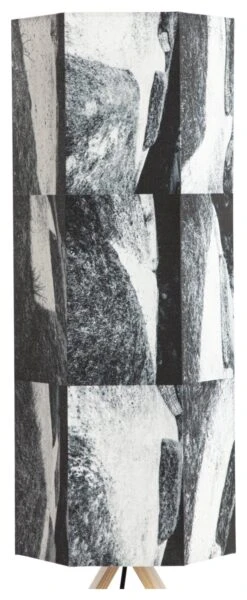 Habitat Whiteleaf Printed Column Floor Lamp - Black & White -Home Furnishing Store 9201910 R Z005A