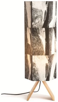 Habitat Whiteleaf Printed Column Floor Lamp - Black & White -Home Furnishing Store 9201910 R Z008A