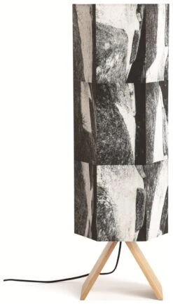 Habitat Whiteleaf Printed Column Floor Lamp - Black & White -Home Furnishing Store 9201910 R Z009A