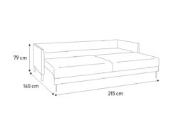 Habitat Hyde 3 Seater Fabric Sofa Bed - Charcoal 19 Habitat Hyde 3 Seater Fabric Sofa Bed - Charcoal -Home Furnishing Store 9202115 R Z020A