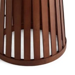Habitat Achille Bamboo Table Lamp - Walnut & White -Home Furnishing Store 9202414 R Z003A