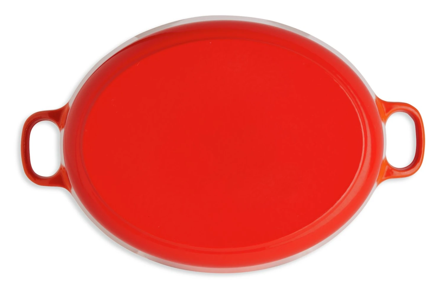 Habitat 4.7 Litre Cast Iron Oval Casserole Dish - Orange 5 Habitat 4.7 Litre Cast Iron Oval Casserole Dish - Orange - Image 5