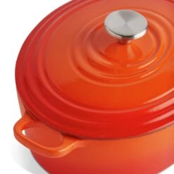 Habitat 4.7 Litre Cast Iron Oval Casserole Dish - Orange 11 Habitat 4.7 Litre Cast Iron Oval Casserole Dish - Orange -Home Furnishing Store 9212363 R Z005A