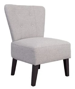 Habitat Delilah Fabric Cocktail Chair - Light Grey -Home Furnishing Store 9221433 R Z004A