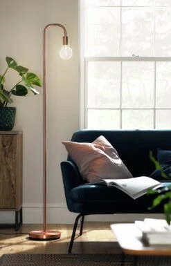 Habitat Rayner Floor Lamp - Rose Gold -Home Furnishing Store 9222061 R Z003C