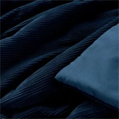 Habitat Studio Ribbed Throw - Navy Blue -Home Furnishing Store 9244001 R Z002A
