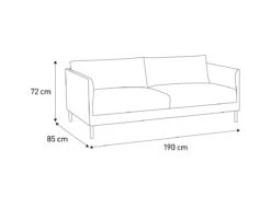 Habitat Hyde Velvet 3 Seater Sofa - Yellow 10 Habitat Hyde Velvet 3 Seater Sofa - Yellow -Home Furnishing Store 9266292 R E001