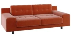 Habitat Hendricks Velvet 3 Seater Sofa - Orange -Home Furnishing Store 9299166 R Z008A