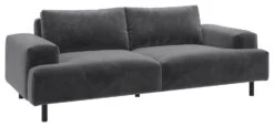 Habitat Julien Velvet 3 Seater Sofa - Grey -Home Furnishing Store 9301542 R Z008A