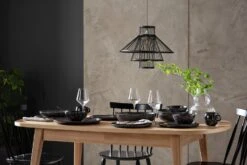 Habitat Preto 12 Piece Stoneware Dinner Set - Black -Home Furnishing Store 9310708 R Z004C
