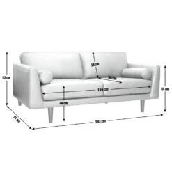 Habitat Jackson Leather 3 Seater Sofa - Tan -Home Furnishing Store 9335147 R E020