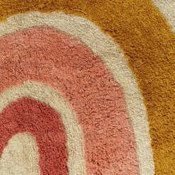 Habitat Kids Rainbow Tufted Flatweave Cotton Rug -120x170cm -Home Furnishing Store 9338302 R B001