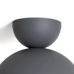 Habitat Metal Diablo Flush To Ceiling Light - Grey -Home Furnishing Store 9348213 R Z003A