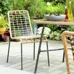 Habitat 4 Seater Bamboo Patio Set -Home Furnishing Store 9372485 R Z004C