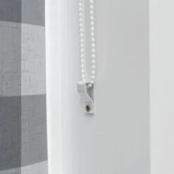 Habitat Block Check Blackout Roller Blind - 3ft - Grey -Home Furnishing Store 9372746 R Z004C