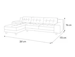 Habitat Hendricks Velvet Left Hand Corner Chaise Sofa-Green 17 Habitat Hendricks Velvet Left Hand Corner Chaise Sofa-Green -Home Furnishing Store 9375554 R Z020A