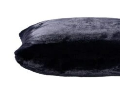 Habitat Plain Faux Fur Cushion - Navy - 43x43cm -Home Furnishing Store 9393804 R Z004A