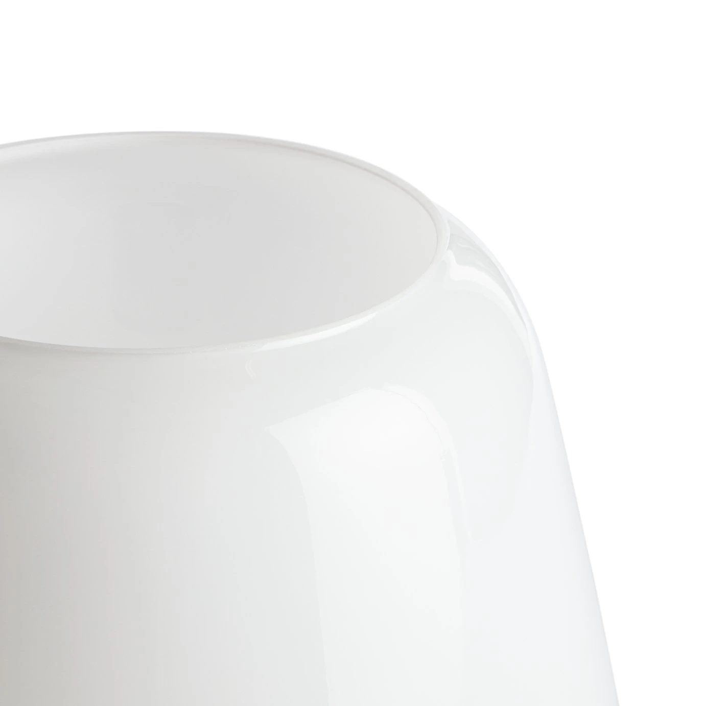 Habitat Lucetta Glass Table Lamp - White 3 Habitat Lucetta Glass Table Lamp - White - Image 3