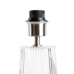 Habitat Le Marais Ribbed Glass Table Lamp Base Only - Clear -Home Furnishing Store 9404968 R Z002A