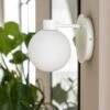 Habitat Opal Glass Wall Light - White