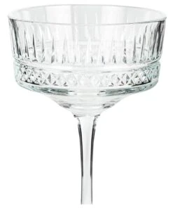 Habitat Pressed Set Of 4 Champagne Coupe Glasses -Home Furnishing Store 9410172 R Z004A