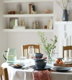 Habitat 12 Piece Stoneware Felicity Dinner Set - Blue 16 Habitat 12 Piece Stoneware Felicity Dinner Set - Blue -Home Furnishing Store 9410251 R Z002C