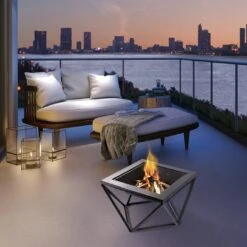 Teamson Home PT-FW0002 Wood Burning Fire Pit With Cover -Home Furnishing Store 9410804 R Z003A