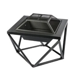 Teamson Home PT-FW0002 Wood Burning Fire Pit With Cover -Home Furnishing Store 9410804 R Z005A