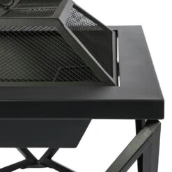 Teamson Home PT-FW0002 Wood Burning Fire Pit With Cover -Home Furnishing Store 9410804 R Z009A