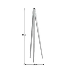 Habitat Tripod Wooden Floor Lamp Base Only - Ash -Home Furnishing Store 9412888 R Z001E