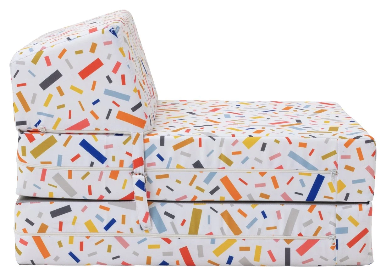 Habitat Kids Zowie Confetti Fabric Chair Bed 7 Habitat Kids Zowie Confetti Fabric Chair Bed - Image 7