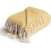 Habitat Country Hideaway Woven Throw - Mustard - 125X150cm