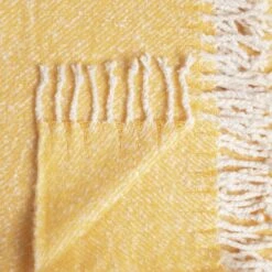 Habitat Country Hideaway Woven Throw - Mustard - 125X150cm 5 Habitat Country Hideaway Woven Throw - Mustard - 125X150cm -Home Furnishing Store 9422177 R Z002A