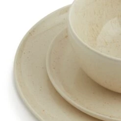 Habitat Evora 12 Piece Stoneware Dinner Set - Natural -Home Furnishing Store 9424261 R Z005A