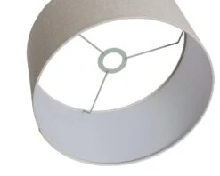 Habitat 35cm Linen Drum Shade - Oatmeal -Home Furnishing Store 9425617 R Z003A