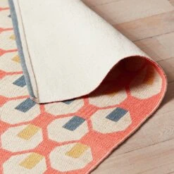 Habitat Octo Flatweave Cotton Rug - Pink - 120x180cm -Home Furnishing Store 9431089 R Z003C